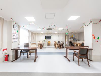 装飾された共有スペース