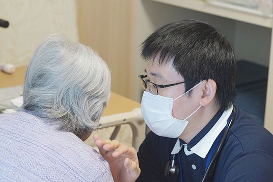 スタッフと利用者の会話