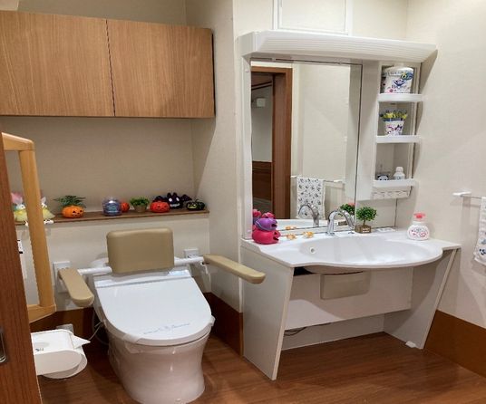 快適な洗面台とトイレ