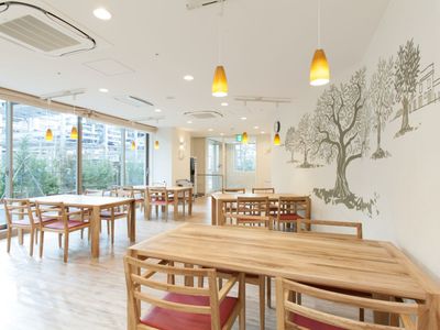 広々とした食堂