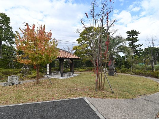 緑豊かな庭園風景