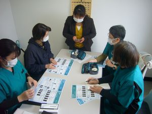スタッフの打ち合わせ室  