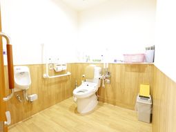 手すり付き清潔なトイレ