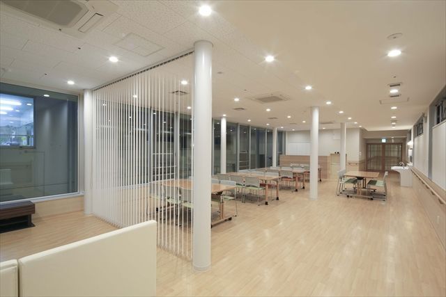 広々とした食堂