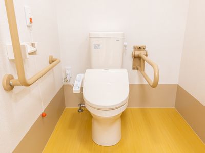 バリアフリー対応のトイレ