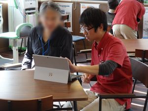相談中の場面