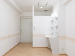 清潔な洗面台エリア