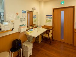 スタッフルームの一角