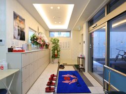 エントランス明るくお出迎え