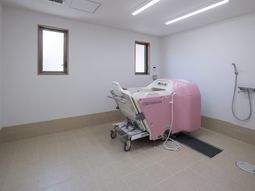 清潔な浴室の一角