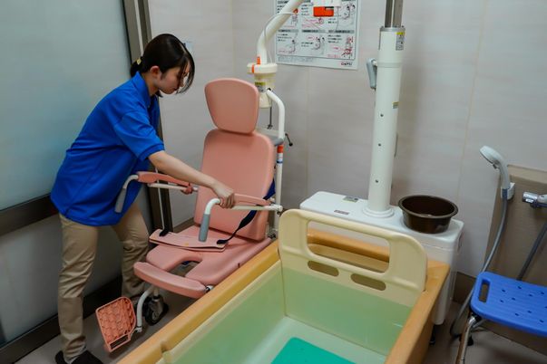 安全重視の浴室設備