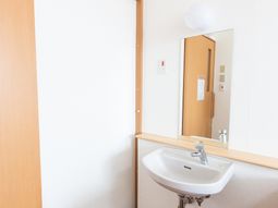 洗面台が整った角部屋