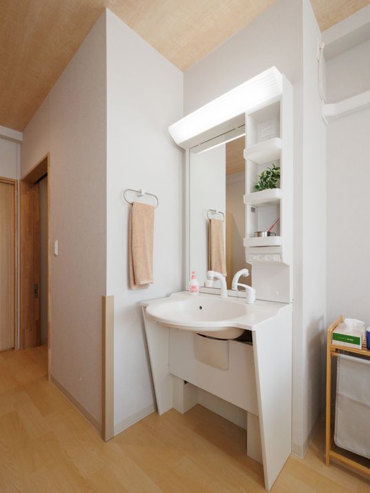 整備された洗面スペース