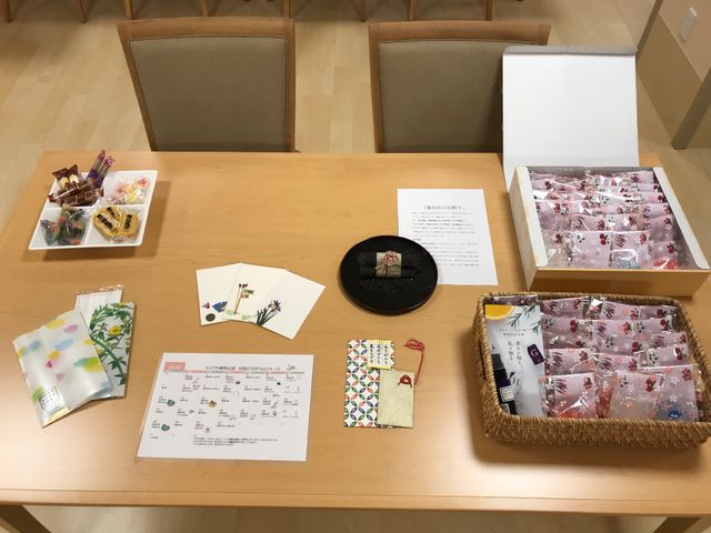 活動支援物の用意風景
