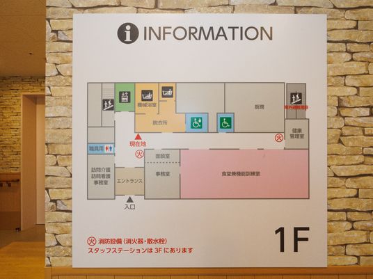 案内図に掲示された情報