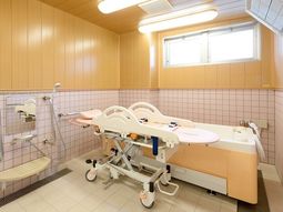 清潔なバリアフリー浴室