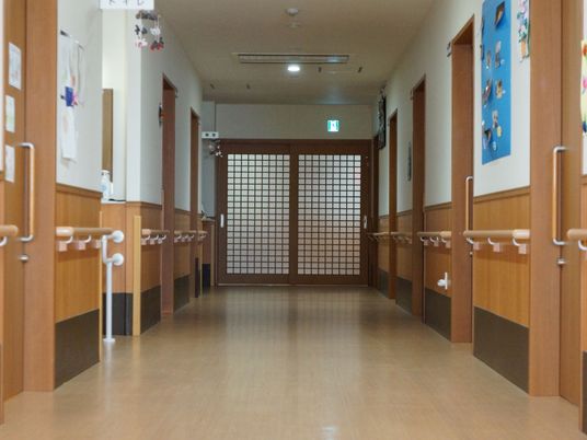 和風のデザインの廊下