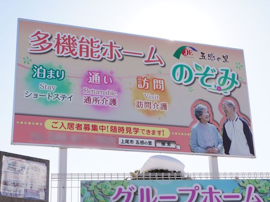 看板のクローズアップ