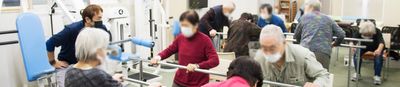 利用者が運動する室内