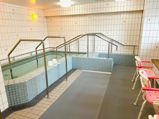 清潔な浴室設備