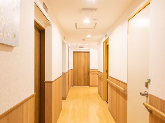 温かみのある廊下