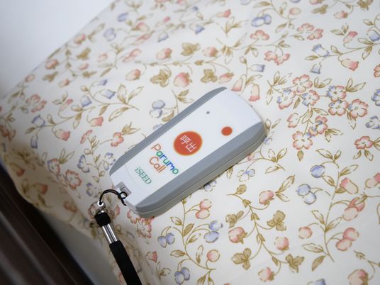 呼び出し機のついた壁