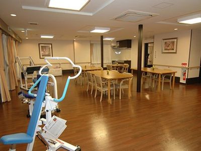 明るい機能訓練の場