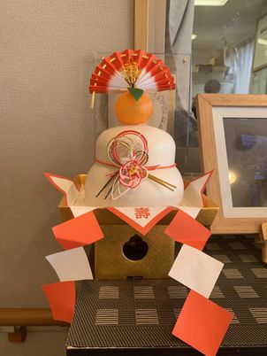 新年の飾りが置かれた場所
