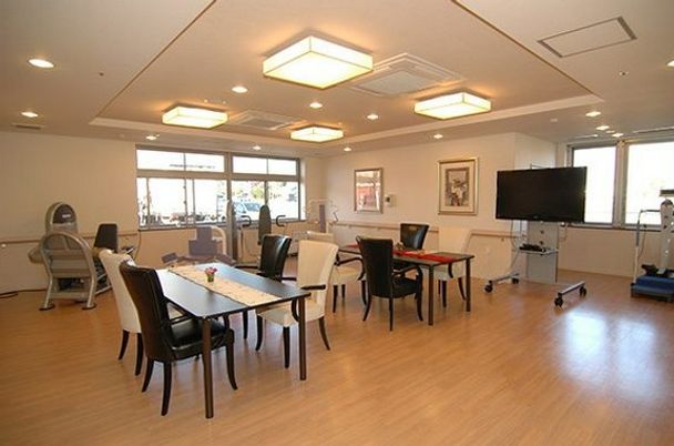 明るい共用スペース