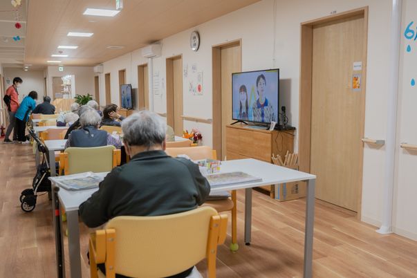 共有スペースでの憩いの時