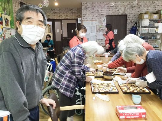 共同調理活動の風景