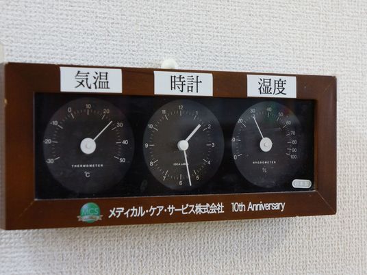 快適環境保持の温湿度計