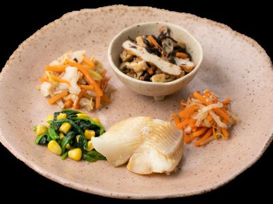 栄養バランスの盛り付け