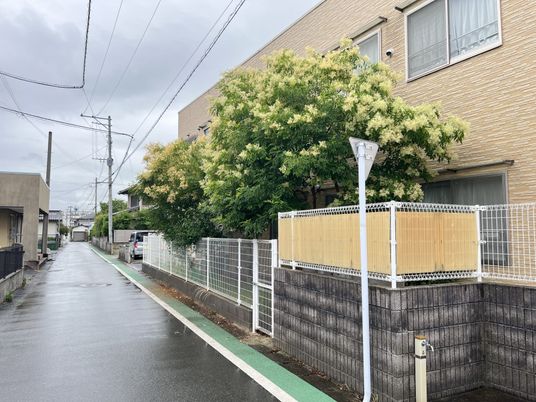 安らぎの庭付き施設外観