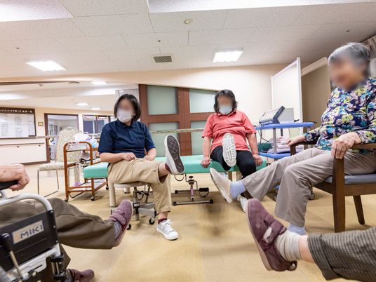機能訓練をしている様子