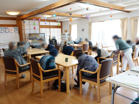 共有ラウンジの日常風景