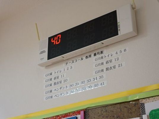 番号表示のデジタル掲示板