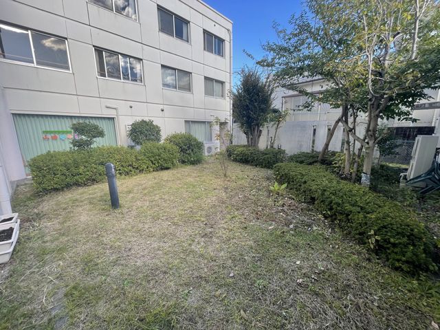 ゆったりとした中庭風景