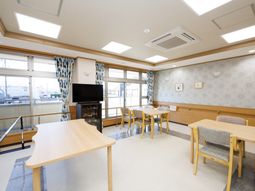 明るい共有スペース