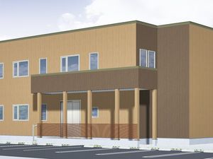 木目調の建物外観  