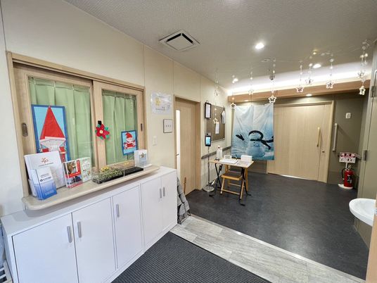 アットホームな受付空間