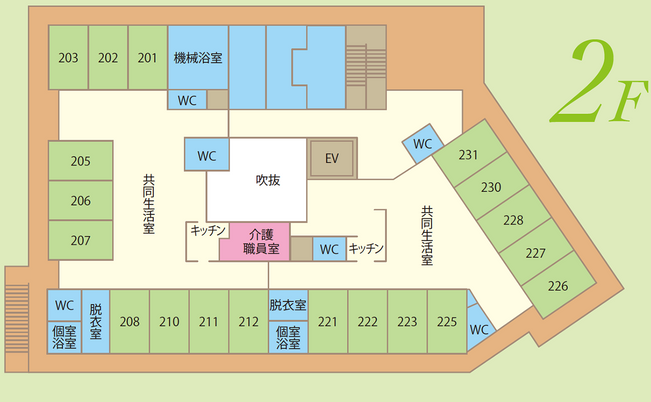 2階フロア案内図