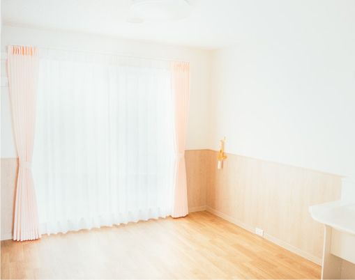 日差しが入る居室