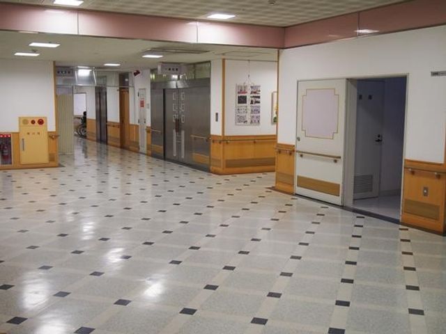 落ち着いた廊下 廊下 広々とした廊下は移動がしやすく、安全に配慮されています。明るい照明で快適な空間です。