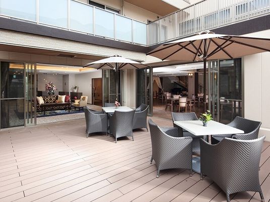 開放感のあるテラス空間