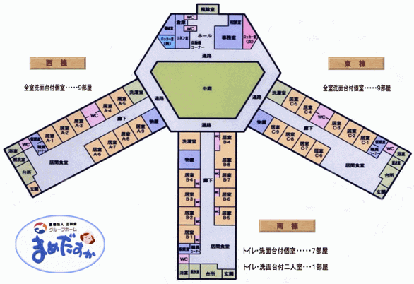 施設のフロア図