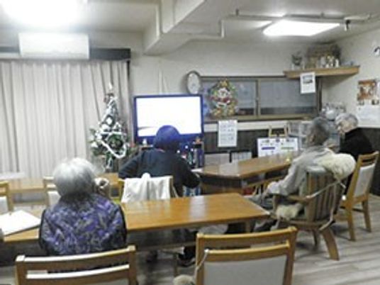利用者が寛ぐ共有スペース