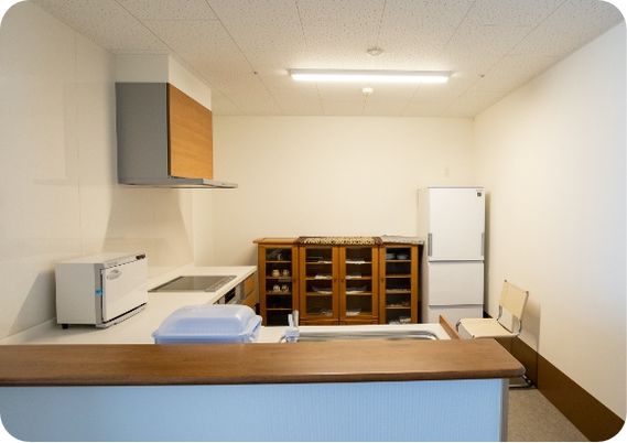 調理が可能なキッチン