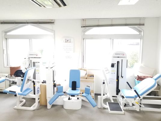 明るい機能訓練室