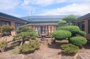 緑豊かな中庭
